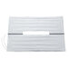 A white rectangular object with black rods.