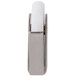 A white metal Avantco large door roller with a white button.