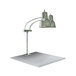 Hanson Heat Lamps EDL-WB Economy Dual Lamp 11 inch x 18 inch Carving Station with White Solid Base