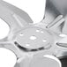 A close-up of the Avantco 6 3/4" metal condenser fan blade.