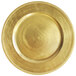 The Jay Companies 1180005AP-F 13 inch Round Gold Beaded Melamine Charger Plate