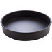 An American Metalcraft Hard Coat Anodized aluminum round cake pan with straight sides.