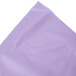 A purple plastic table skirt.