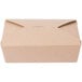 Southern Champion 763 8 inch x 6 inch x 3 inch ChampPak Retro Kraft Microwavable Paper #3 Take-Out Container - 200/Case
