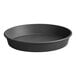 An American Metalcraft hard coat anodized aluminum pizza pan with a white background.