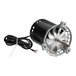 A black Cleveland left side rotisserie fan motor with wires and a metal fan.