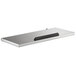 A silver rectangular Avantco lid with a black handle.