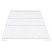 A white metal grid shelf from True.