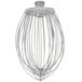 A Hobart stainless steel wire whip with a metal handle.