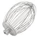 A Hobart stainless steel wire whisk with a metal handle.