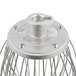 A Hobart stainless steel wire whip with metal wires.
