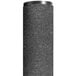 A black cylindrical object with a black top on a white background.