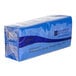 A package of Hoffmaster cobalt blue beverage napkins containing 250 napkins.