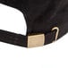 A black Chef Revival baseball cap with a gold buckle.