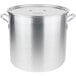 A close-up of a Vollrath Wear-Ever stainless steel fryer pot with handles and a lid.