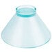 A clear polycarbonate serving bowl.