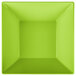 A green square bowl with a black border.