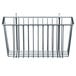 A chrome Metro wire basket.