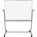 A Luxor whiteboard on a stand with a metal frame.