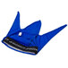 a blue hat with black band