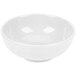 A white CAC Festiware salad/pasta bowl on a white surface.