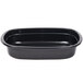 Genpak 55026 31 oz. Black Dual Ovenable 1-Compartment Food Pan - 250/Case