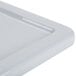 A white Rubbermaid tote box lid.