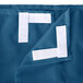 A blue uncoated nylon fabric with white Velcro closures.