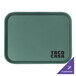 A Sherwood green Cambro fast food tray with the words "Taco Casa" on it.