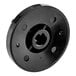 A black plastic US Range dial with holes in it.