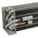A Delfield evaporator coil with copper piping.