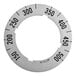 A circular metal US Range dial insert with numbers on it.