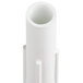 A white plastic cylinder with a round cap.