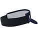 A navy blue Headsweats visor with a white logo and black headband.