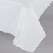 Creative Converting 01255B 54 inch x 108 inch White Disposable Plastic Table Cover - 24/Case
