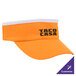 An orange Headsweats visor with black text that reads "Taco Casa" on it.