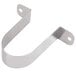 A stainless steel Capacitor Service Kit bracket with two holes.
