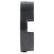 A black plastic rectangular spacer seal.