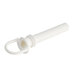 A white plastic Cornelius pinch tube with a hole and small handle.