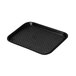 A black tray with a textured surface.