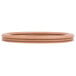 A brown plastic bowl gasket with a thin band.