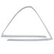 A white triangle shaped Cornelius bin door gasket.