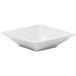 A white square Elite Global Solutions melamine bowl.