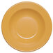 A yellow Elite Global Solutions melamine bowl.
