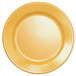 A yellow Elite Global Solutions melamine plate.
