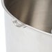 A Robot Coupe stainless steel bowl with a handle and lid.