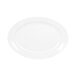 An Elite Global Solutions white melamine oval platter.