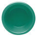 A green melamine ramekin on a white background.