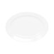 A white Elite Global Solutions oval melamine platter.