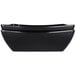 An Elite Global Solutions black squarish melamine bowl with rounded edges.